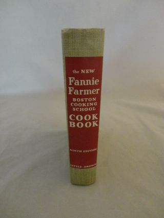 Vintage 1951 The Fannie Farmer Boston Cooking School Cook Book (830) 2