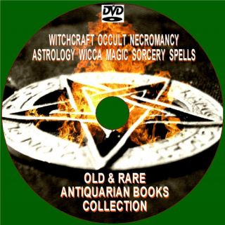 400,  Rare Vintage Books Witchcraft Salem Magic Sorcery Spells Occult Pc - Dvd
