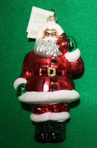 1996 Vintage Christopher Radko Santa Ornament