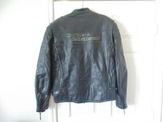 Harley Davidson Leather Riding Jacket With Zippered Vents And Liner Men 