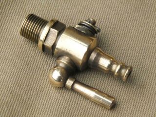 Small Vintage Brass Fuel Tap Stationary Engine Tap Petrol Tap