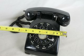 Vintage Black Rotary Phone Telephone Western Electric 500DM Old Volume Handset 2