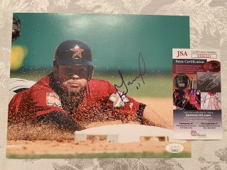 Jose Altuve Houston Astros Autographed Signed 8x10 Photograph Jsa