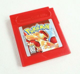 Pokemon Red Version With Game Case Nintendo Gameboy Vintage Game