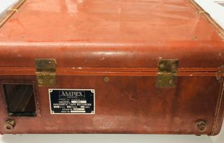 Vintage Ampex 600 Portable Reel To Reel Magnetic Tape Recorder