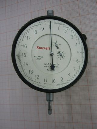 Starrett No.  656 - 617 Large Dial Indicator - - Vintage Machinist Tools - American