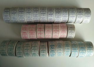 31 Rolls Bus Tickets Collectible Not Valid Busticket