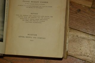 Vintage Cook Book The Boston Cooking School 1906 by Fannie Farmer - Loose Pages 3
