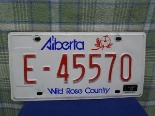 Alberta Wild Rose Country Fleet License Plate