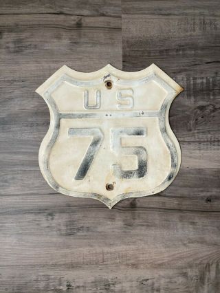 Us 75 Route Shield Marker Road Sign 1930s