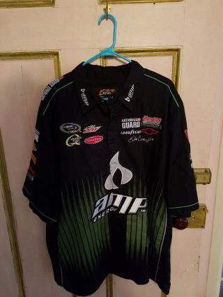 Nascar Dale Earnhardt Jr Amp Embroidered Pit Crew Shirt Jr Nation 3xl