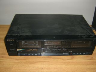 Vintage Sony Tc - W345 Dual Stereo Cassette Deck