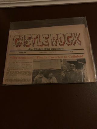 Castle Rock - The Stephen King Newsletter - Vol.  4,  No.  10