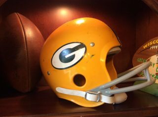 Vintage Rawlings Usa Air - Flo Green Bay Packers Helmet