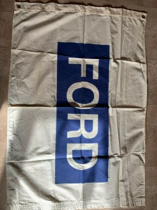Vintage 1960s - 1970s Ford Dealership Flag/banner
