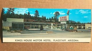 Kings House Motor Hotel Flagstaff Arizona Panoramic Route 66 Vintage 1960s Cars