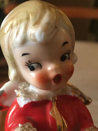 Vintage Kreiss Angel Girl Christmas Bell Porcelain Ceramic Japan