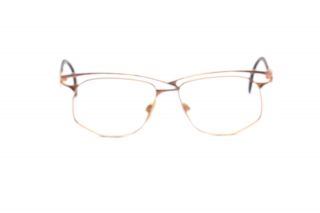 Vintage Cazal Eyeglasses In Gold Fir Ladies G14