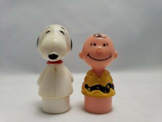 Vintage Peanuts 1950 Charlie Brown 1958 Snoopy Little People Figurine