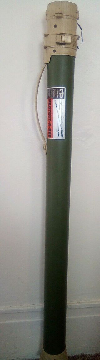Vintage Plano 3072 Protect A Rod Telescopic Fishin Rod Holder 42 " - 72 " Usa Green