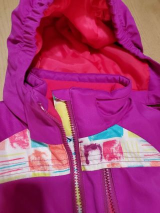 Vtg 80s Purple Pink Girl Size 5 One Piece Ski Snow Suit