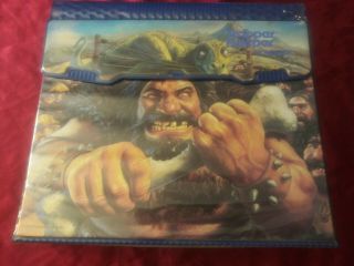 Mead Caveman Wrestling Dinosaur Trapper Keeper Portfolio Notebook Vintage 1993