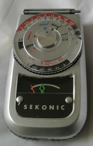 Collectors Vintage Sekonic Light Exposure Meter Includes Black Case