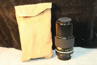 Vintage Nikon Nikkor Camera Lens 200mm 1:4 719259 In Cloth Bag Nr