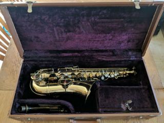 Vintage King Hn White Saxophone Made Is Usa