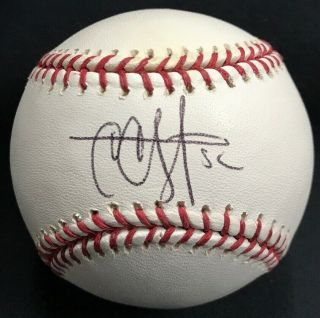 C.  C.  Cc Sabathia Signed Oml Baseball Autograph Auto Jsa