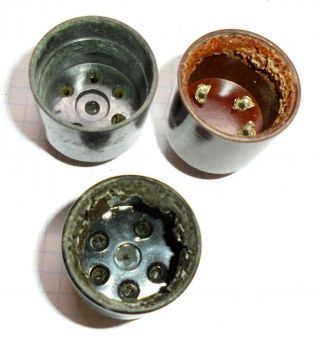 Vintage 4,  5,  6,  7 pin Vacuum tube base.  see list 3
