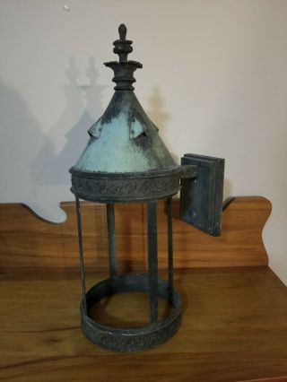 Antique Outdoor Copper Street Lamp Antique Light Vintage Light