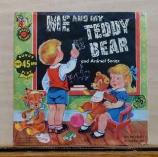 Cricket Record C78 - Me And My Teddy Bear - 45 Rpm Black Record - 1958