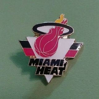 Vintage Peter David Nba Miami Heat Team Logo Collectible Pin Rare L@@k