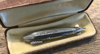 Vintage Antique Miniature Silver Uss Los Angeles Airship Zeppelin Pencil Blimp