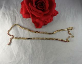 Vintage Kramer Pink Rhinestone Necklace & Bracelet Set CAT RESCUE 2