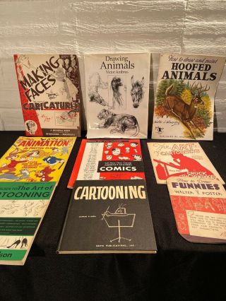 9 Vintage Art Drawing Books Walter Goster Chuck Thorndike George Horn