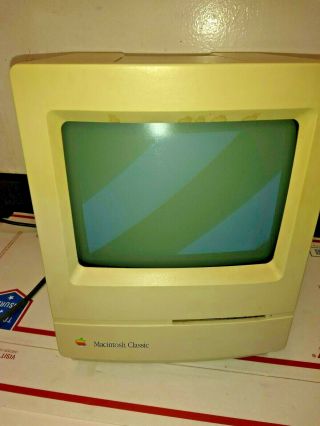Vintage Circa 1991 Apple Macintosh Classic All - In - One Computer Model M0420 2