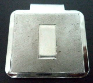 Vintage Estate Signed Simmons Sterling Silver 1 5/8 " Money Clip 23 Grams G880w