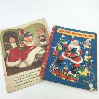 Vintage Christmas Childrens Books For Clip Art Scrapbooking Holiday Paper Craft