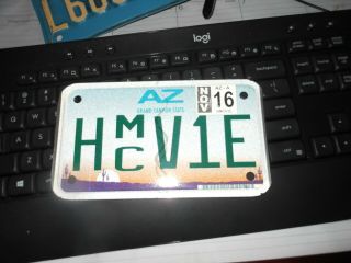 Arizona 2016 motorcycle license plate 3