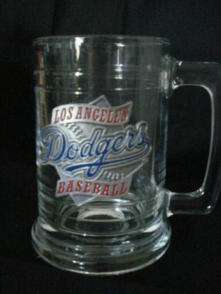 Vintage Los Angeles Dodgers Mlb Beer Stein Mug/glass With Pewter Logo