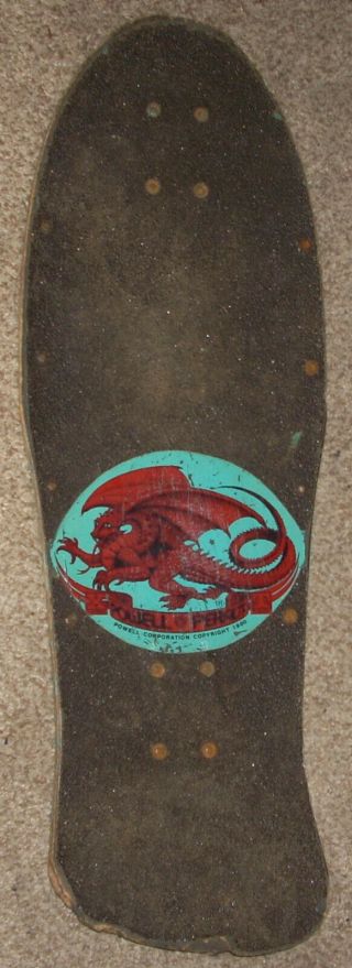 Vintage 1980 ' s Powell Peralta Steve Caballero Blue Skateboard Deck Rodney Mullen 2
