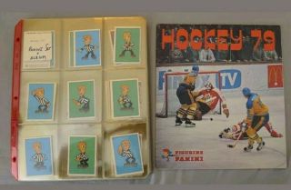 1979 Panini World Hockey Full 400/400 Stickers Complete Set With Album