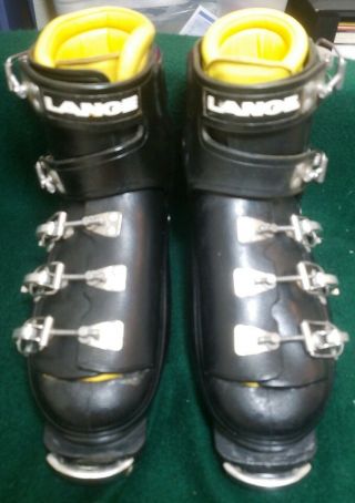 Vintage Size 8n Black Lange Competition Ski Boots C171819