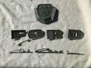Vintage Ford Hood Ornament Emblem Ford Letters