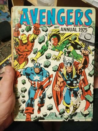 The Avengers Annual 1975 Rare Unclipped Stan Lee Marvel Captain America Thor
