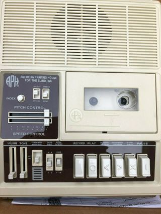 General Electric 5198a American Printing House Cassette Player Vintage