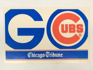 Go Cubs Chicago Tribune 1980 