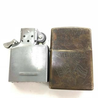 Vietnam War Zippo Lighter An Khe 65 66 Vintage 3